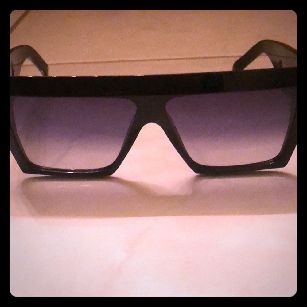 Celine 61mm Wraparound Sunglasses
